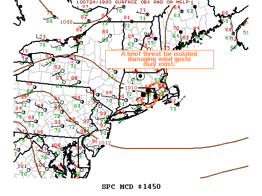 Mesoscale Discussion 1450