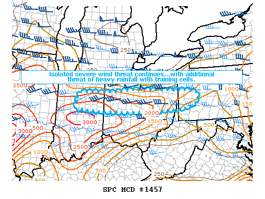 Mesoscale Discussion 1457