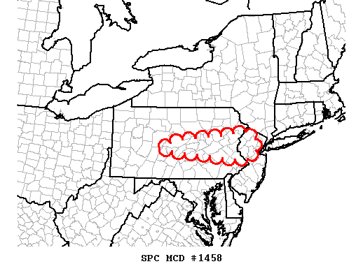 Mesoscale Discussion 1458