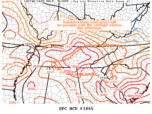 Mesoscale Discussion 1465