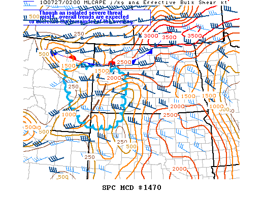 Mesoscale Discussion 1470
