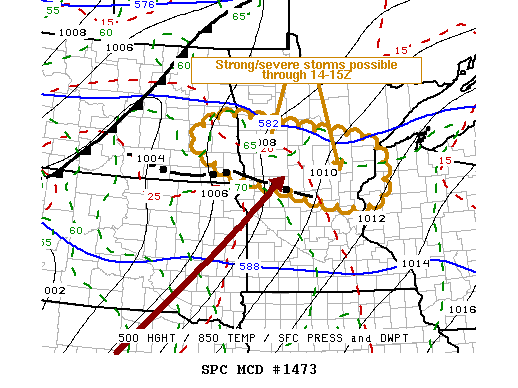 Mesoscale Discussion 1473