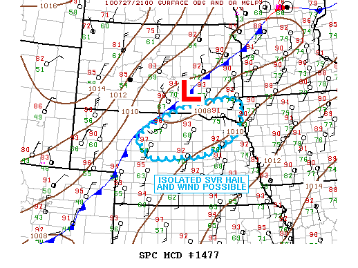 Mesoscale Discussion 1477