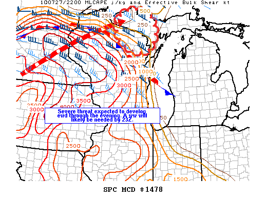 Mesoscale Discussion 1478