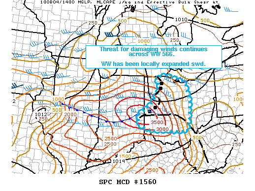 Mesoscale Discussion 1560