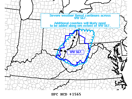 Mesoscale Discussion 1565