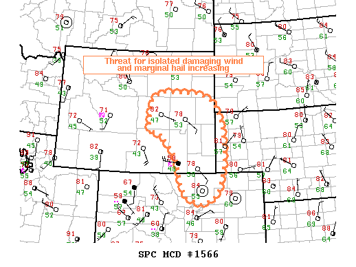 Mesoscale Discussion 1566