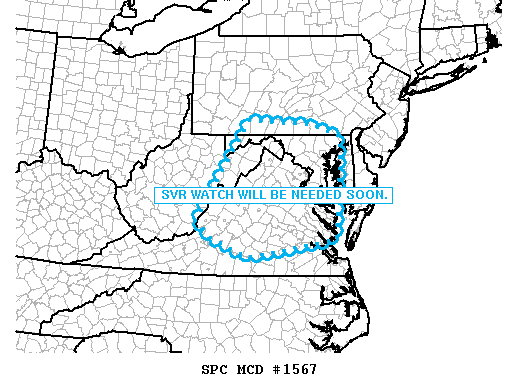 Mesoscale Discussion 1567