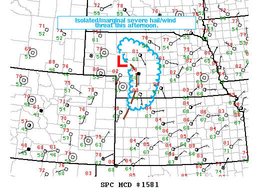 Mesoscale Discussion 1581