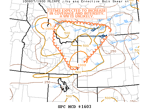 Mesoscale Discussion 1603