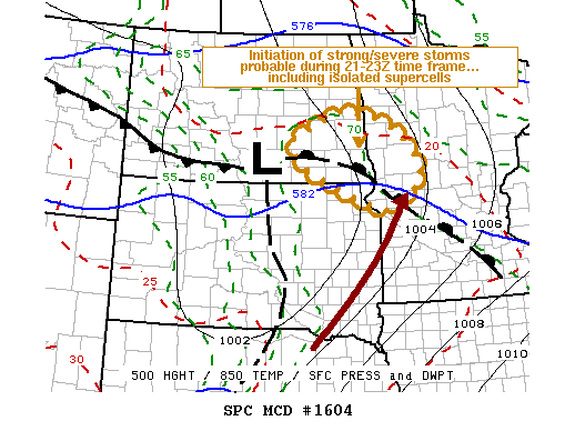 Mesoscale Discussion 1604