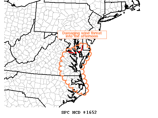 Mesoscale Discussion 1652