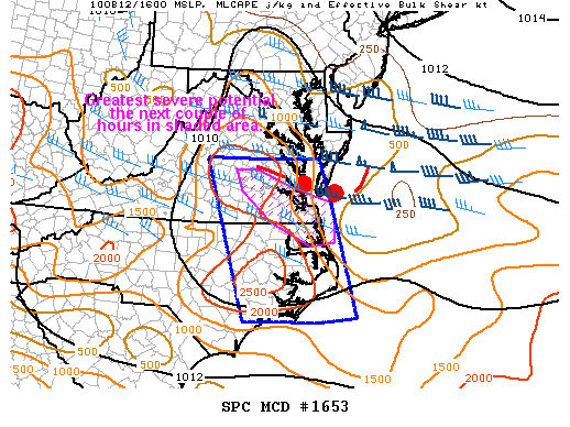 Mesoscale Discussion 1653