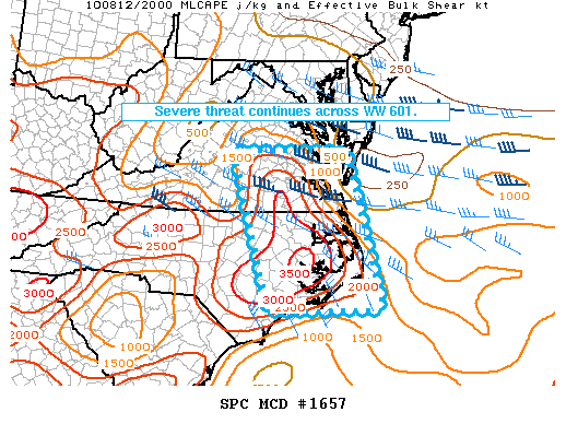 Mesoscale Discussion 1657