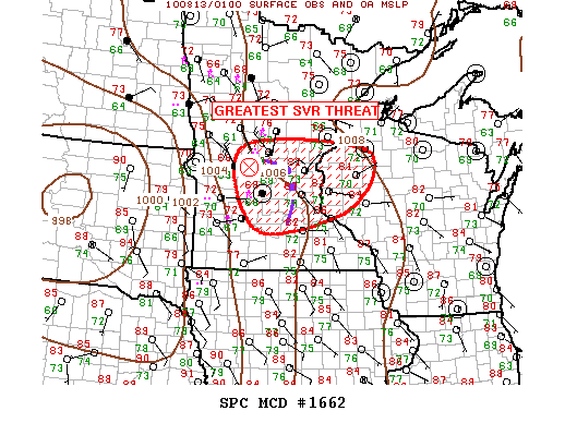 Mesoscale Discussion 1662