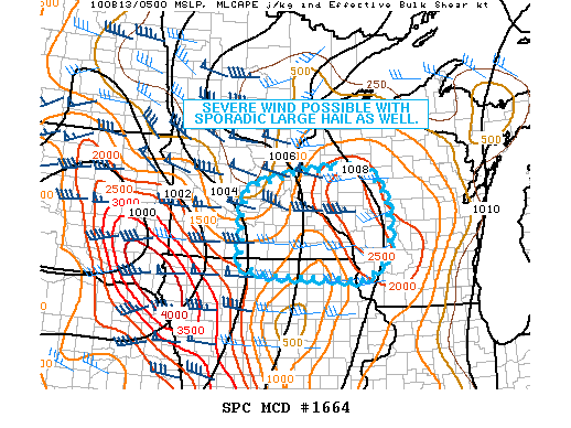Mesoscale Discussion 1664
