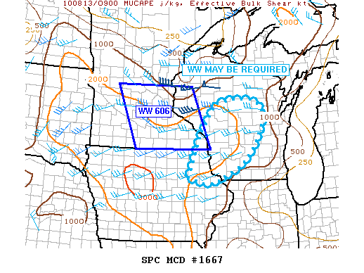Mesoscale Discussion 1667