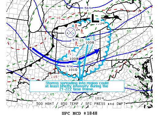 Mesoscale Discussion 1848