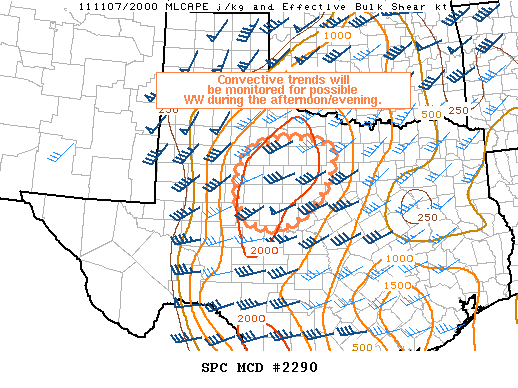 Mesoscale Discussion 2290