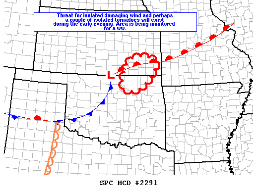 Mesoscale Discussion 2291