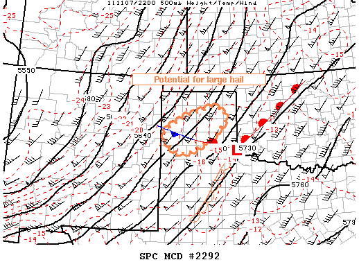 Mesoscale Discussion 2292