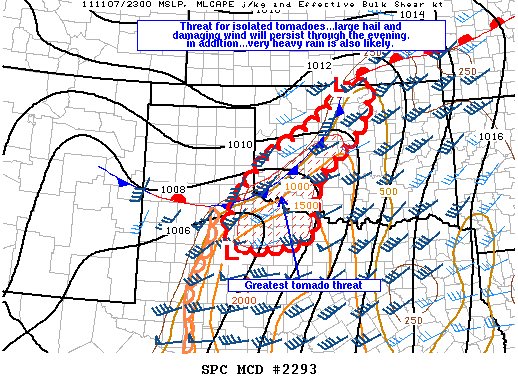 Mesoscale Discussion 2293
