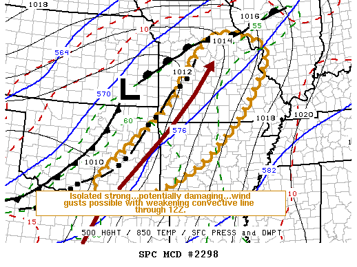 Mesoscale Discussion 2298