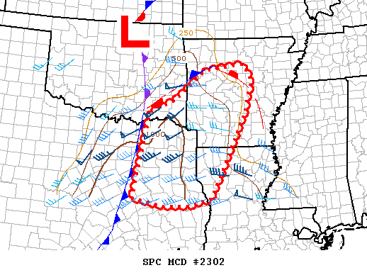 Mesoscale Discussion 2302
