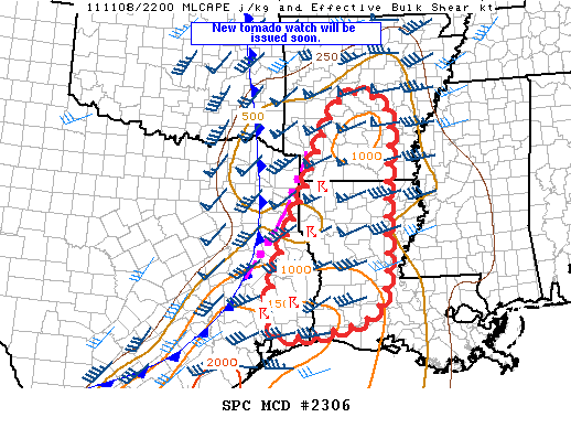 Mesoscale Discussion 2306