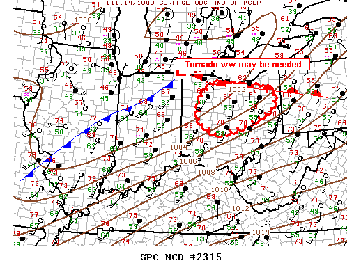 Mesoscale Discussion 2315