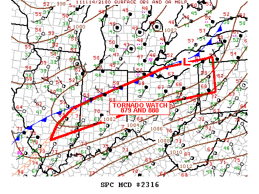 Mesoscale Discussion 2316