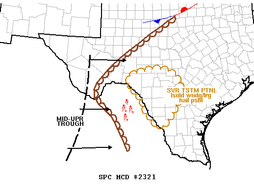 Mesoscale Discussion 2321