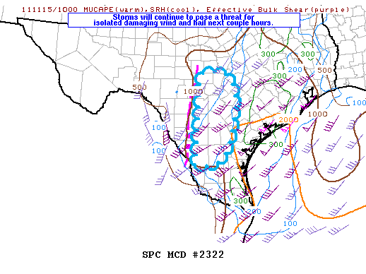 Mesoscale Discussion 2322