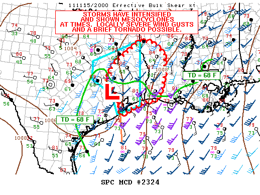 Mesoscale Discussion 2324
