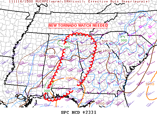 Mesoscale Discussion 2331