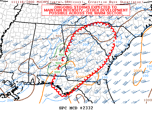 Mesoscale Discussion 2332