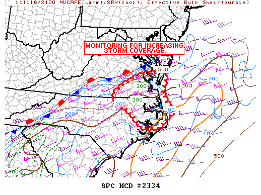 Mesoscale Discussion 2334