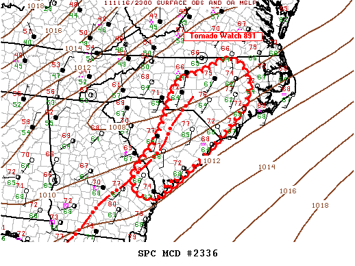 Mesoscale Discussion 2336