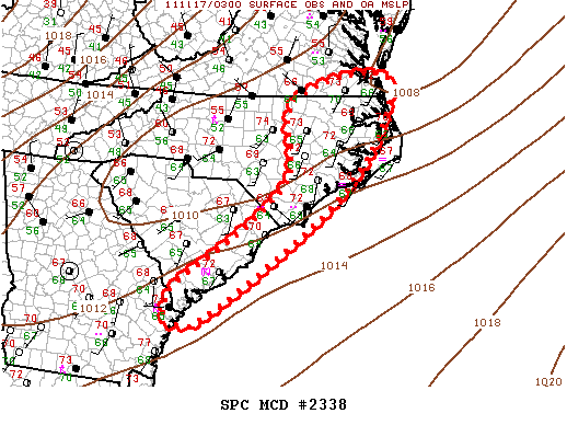 Mesoscale Discussion 2338