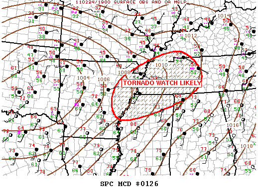 Mesoscale Discussion 126
