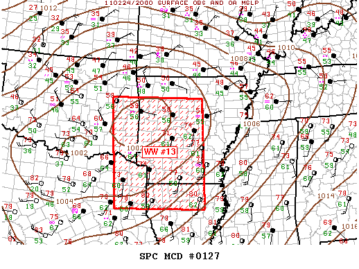 Mesoscale Discussion 127