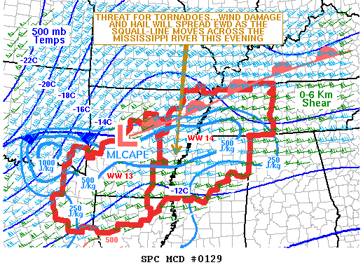 Mesoscale Discussion 129