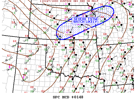 Mesoscale Discussion 148
