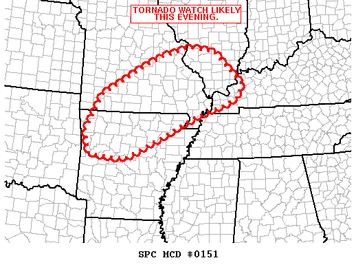 Mesoscale Discussion 151