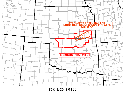 Mesoscale Discussion 153