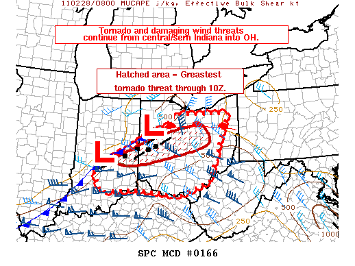Mesoscale Discussion 166