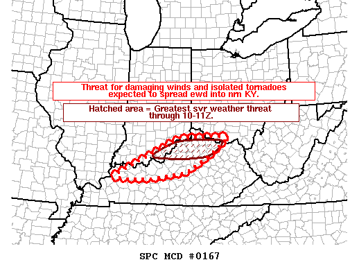 Mesoscale Discussion 167