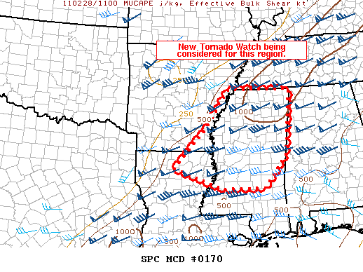 Mesoscale Discussion 170