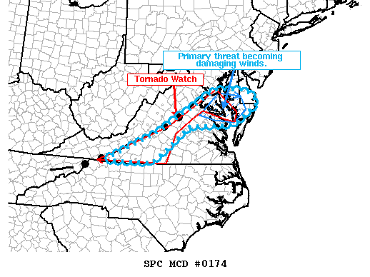 Mesoscale Discussion 174