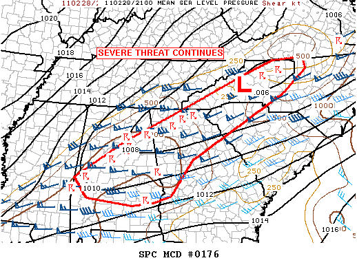 Mesoscale Discussion 176